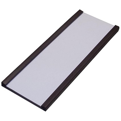 Beaverswood Magnetic PVC Label Holder With Card For Shelving and Racking, H25mmxW80mm, Pack of 100