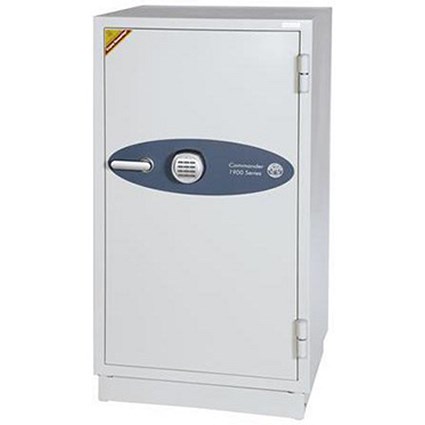 Phoenix Fire Commander Safe for Paper 120mins Media 60mins Electronic Lock 228kg 163L Ref FS1901E