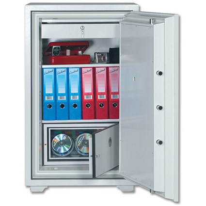 Phoenix Data Combi Safe Lockable Cash Drawer Fire Resistant 145 Litres 222kg W655xD560xH1145mm
