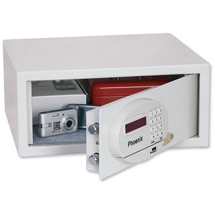 Phoenix Saracen Safe Cash Valuables 8 Digit Electronic Lock 22L 12kg W437xD380xH190mm Grey Ref SS0936E