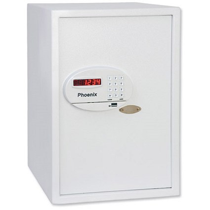 Phoenix Saracen Safe Cash Valuables 8 Digit Electronic Lock 75L 25kg W370xD445xH560mm Grey Ref SS0937E