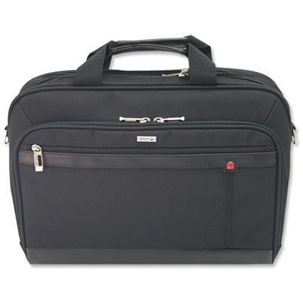 Solo Laptop Briefcase for 15 inch Ballistic Nylon with Removable Shoulder Strap Black