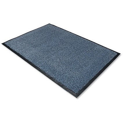 Floortex Door Mat / Dust & Moisture Control / Polypropylene / 600mmx900mm / Blue