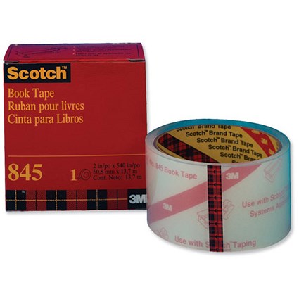 Scotch Book Repair Tape / 50.8mmx13.7m / Transparent