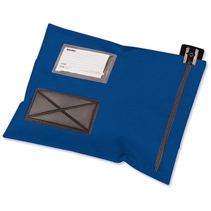 Versapak Mailing Pouch Durable PVC-coated Nylon 355x470mm Blue Ref CVF3BL