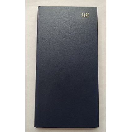 ValueX Slim Pocket Diary Week To View 2026 Blue -