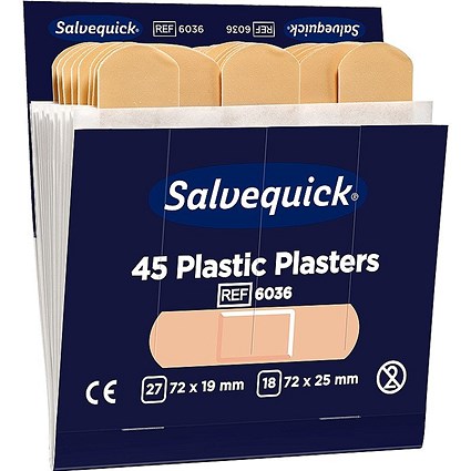Cederroth Salvequick Plastic Plaster Refill (Pack 270) -