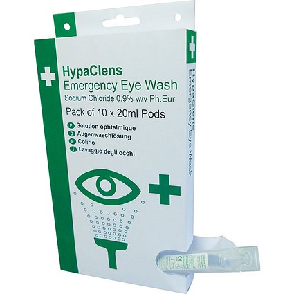 HypaClens Emergency Eye Wash Dispenser (10 x 20ml pods) -