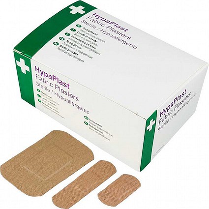 HypaPlast Fabric Plasters Heavy Duty Assorted (Pack 100) -