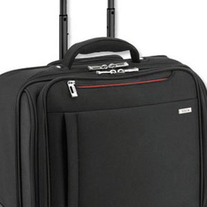 Solo Shock Stop Laptop Case 15.4 inch Ballistic Nylon with Telescopic Handle Black