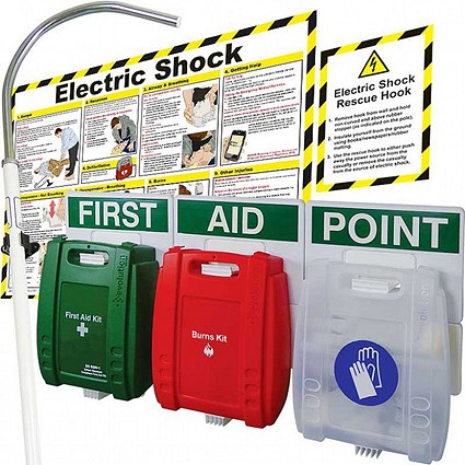 Evolution Electric Shock Rescue Point With Glove Dispenser -