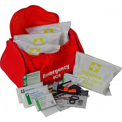 Mass Casualty Kit with 5 Critical Injury Packs -