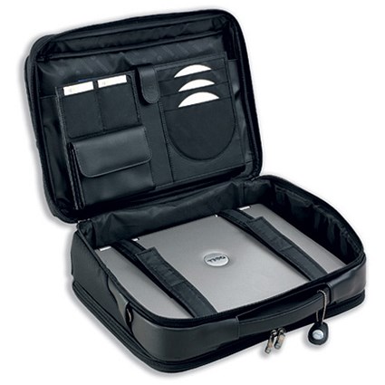 Forward Executive Laptop Case Padded with Notebook Compartment and Business Section Black