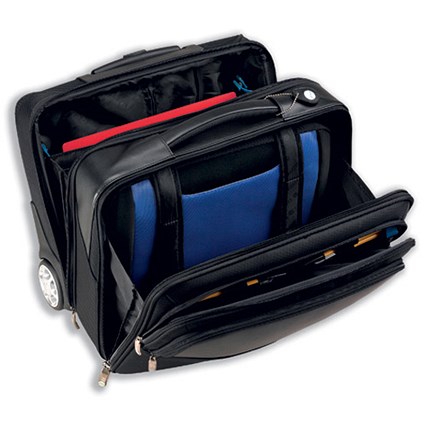 Forward Executive Business Laptop Overnight Case Wheeled with Telescopic Handle Black