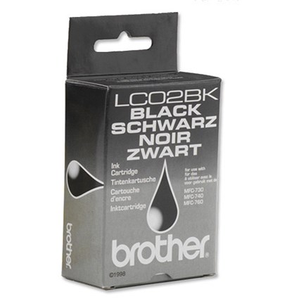 Brother MFC-740 Fax Inkjet Cartridge Black Ref LC-02B