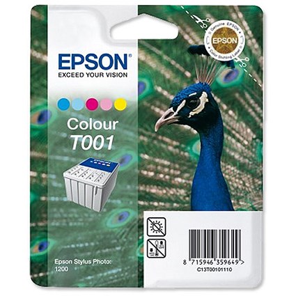 Epson Inkjet Cartridge Page Life 330pp Colour Ref T001011