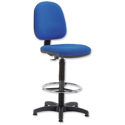 Trexus Office Operator Chair High Rise Medium Back H300mm W460xD430xH680-820mm Blue