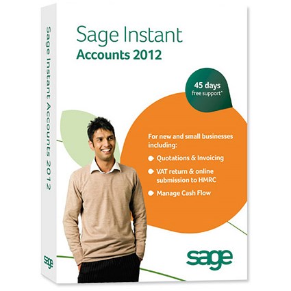 Sage 2012 Instant Accounts Software CD Ref 01364R2012