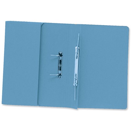 Concord Transfer Spring Files with Pocket 420gsm 38mm Foolscap Blue [Pack 25]