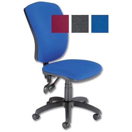 Trexus Flair Operator Chair Permanent Contact Back H440mm W435xD455xH450-580mm Blue