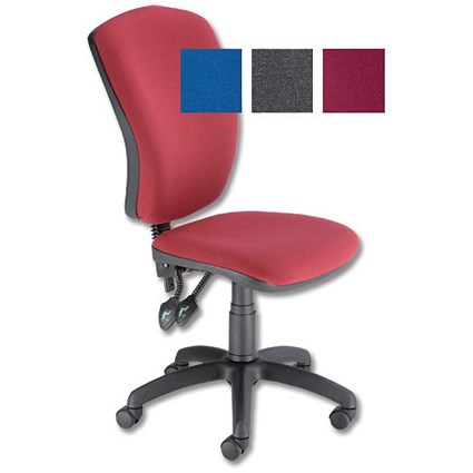 Trexus Flair Operator Chair Permanent Contact Back H440mm W435xD455xH450-580mm Burgundy
