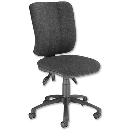 Trexus Flair Operator Chair Asynchronous High Back H440mm W435xD455xH450-580mm Charcoal