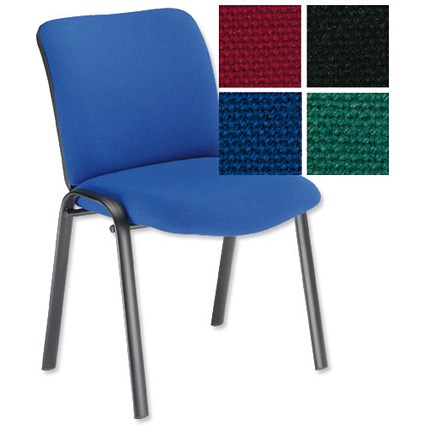Sonix Mode Side Chair Stackable Back H400mm W465xD480xH480mm Blue
