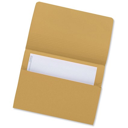 Concord Probate Wallet 315gsm Capacity 75mm Foolscap Yellow [Pack 25]