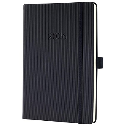 Sigel Conceptum Diary 2026 A5 Week To View Vertical Black -
