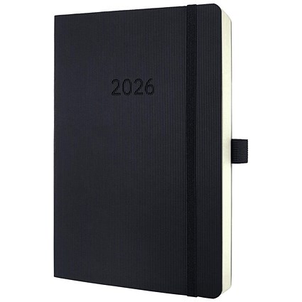 Sigel Conceptum Diary 2026 A5 Day Per Page Black -