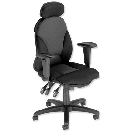 Influx Vitalize Armchair Heavy-duty Asynchronous Adjustable Arms Back H700mm W480xD480xH450-540mm Grey