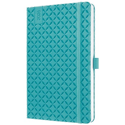 Sigel Jolie Diary 2026 A5 Week To View Aqua Green -