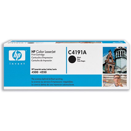 Hewlett Packard [HP] Laser Toner Cartridge Page Life 9000pp Black Ref C4191A
