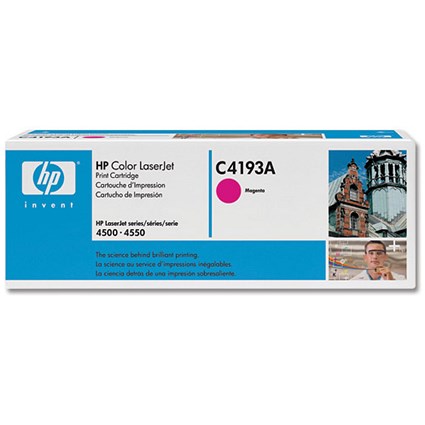 Hewlett Packard [HP] Laser Toner Cartridge Page Life 6000pp Magenta Ref C4193A
