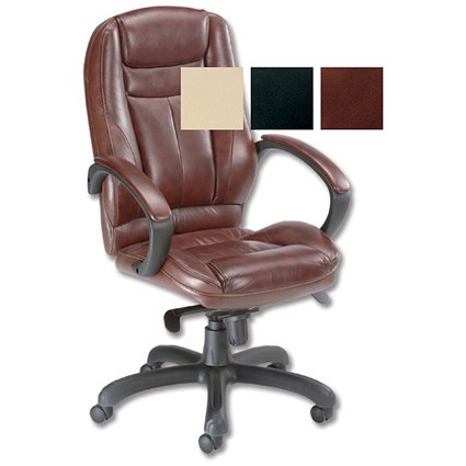 Sonix Syracuse Armchair Back H640mm W530xD500xH520-620mm Leather Brown