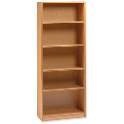 Influx Basic Budget Bookcase Tall W680xD290xH1750mm Beech