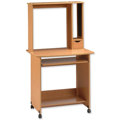 Influx Milton Workstation Tall W740xD600xH1370mm Beech