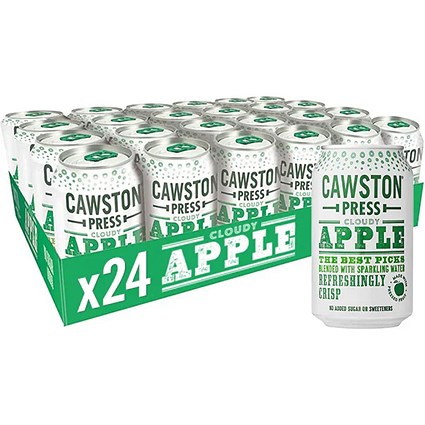 Cawston Press Sparkling Cloudy Apple Can 24 x 330ml Cawston Press Sparkling Cloudy Apple Can 24 x 330ml
