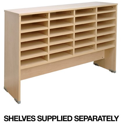 Tercel Post Room Sorter Base 4x6 Bay W1280xD360xH870mm Maple