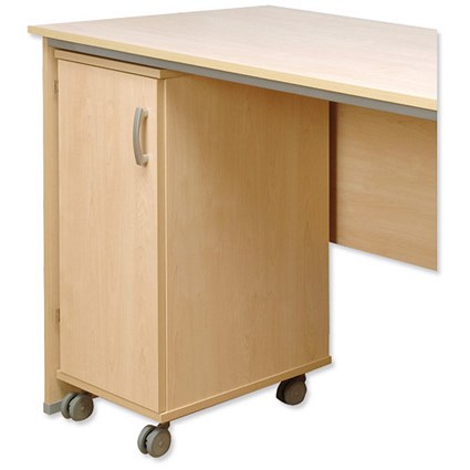 Tercel Post Room Cupboard Unit Mobile W365xD475xH795mm Maple