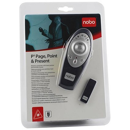 Nobo P3 Point Page and Present Multimedia Pointer Remote Mouse for MS Applications