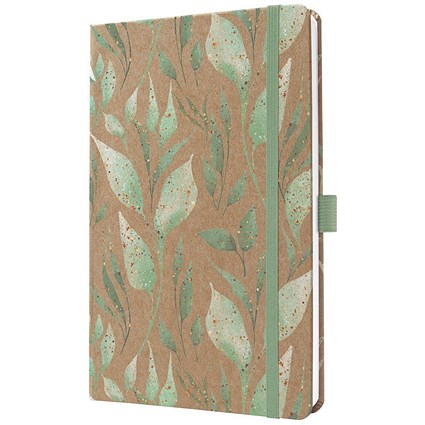 Jolie Diary 2026 A5 Week To View Hardcover Sparkle Leaves -