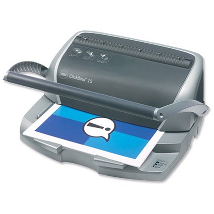 GBC ClickBind 15 Click Binding Machine Manual Binds 145 Sheets Punches 15x80gsm A4