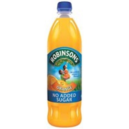 Robinsons No Added Sugar Orange Squash 1 Litre (Pack 12) -0402109x12