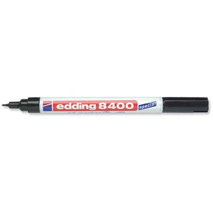 Edding 8400 CD Marker Permanent 0.75mm Line Black [Pack 10]