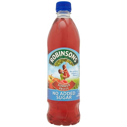 Robinsons No Added Sugar Summer Fruits Squash 1 Litre (Pack 12) -