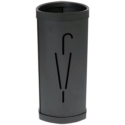 Alba Umbrella Stand ABS Steel Black -