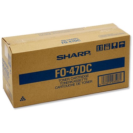 Sharp Fax Toner Black and Developer for use on F04700/5700 Ref FO47DC