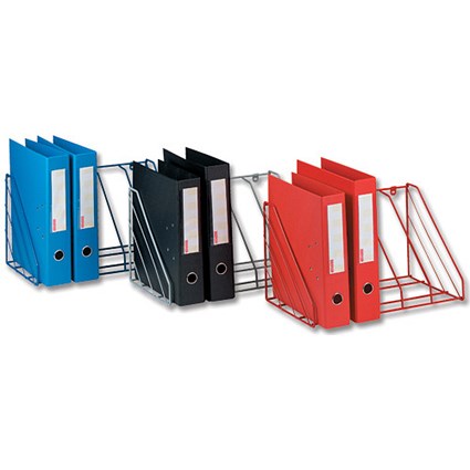Hago Universal Lever Arch and Binder Rack W440xD265xH265mm Red