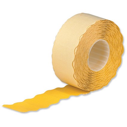 Avery Labels for Labelling Gun 1-Line Removable Yellow 12x26mm 1500 per Roll Ref YR1226 [Pack 10]